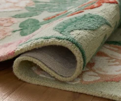 Highgrove Roses Wool Hooked Rug