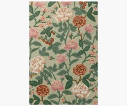 Highgrove Roses Wool Hooked Rug