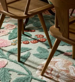 Highgrove Roses Wool Hooked Rug