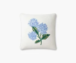Hydrangea Bouquet Embellished Pillow