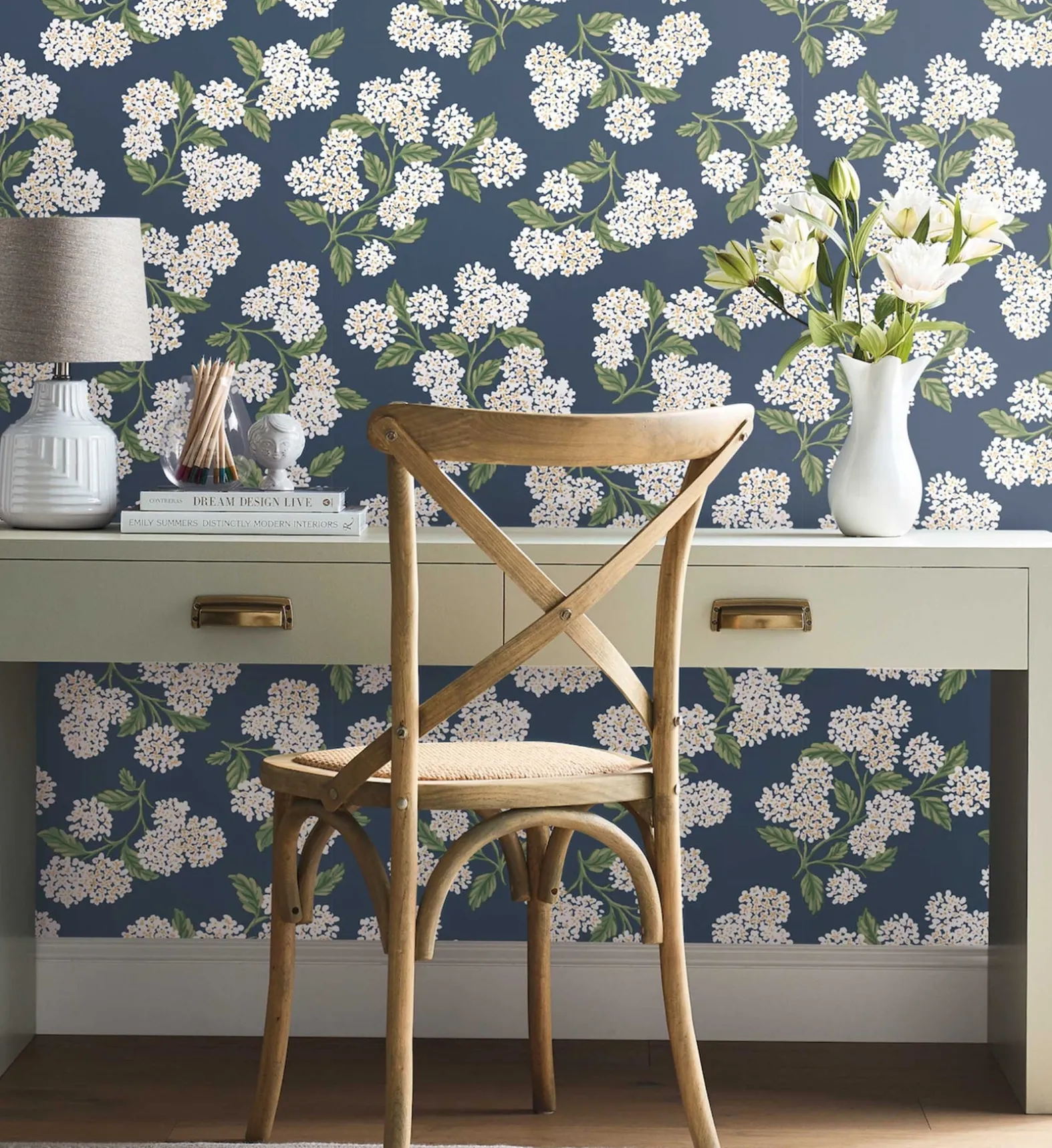 Hydrangea Peel & Stick Wallpaper
