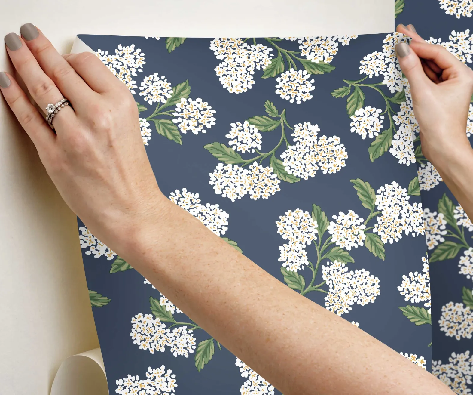 Hydrangea Peel & Stick Wallpaper