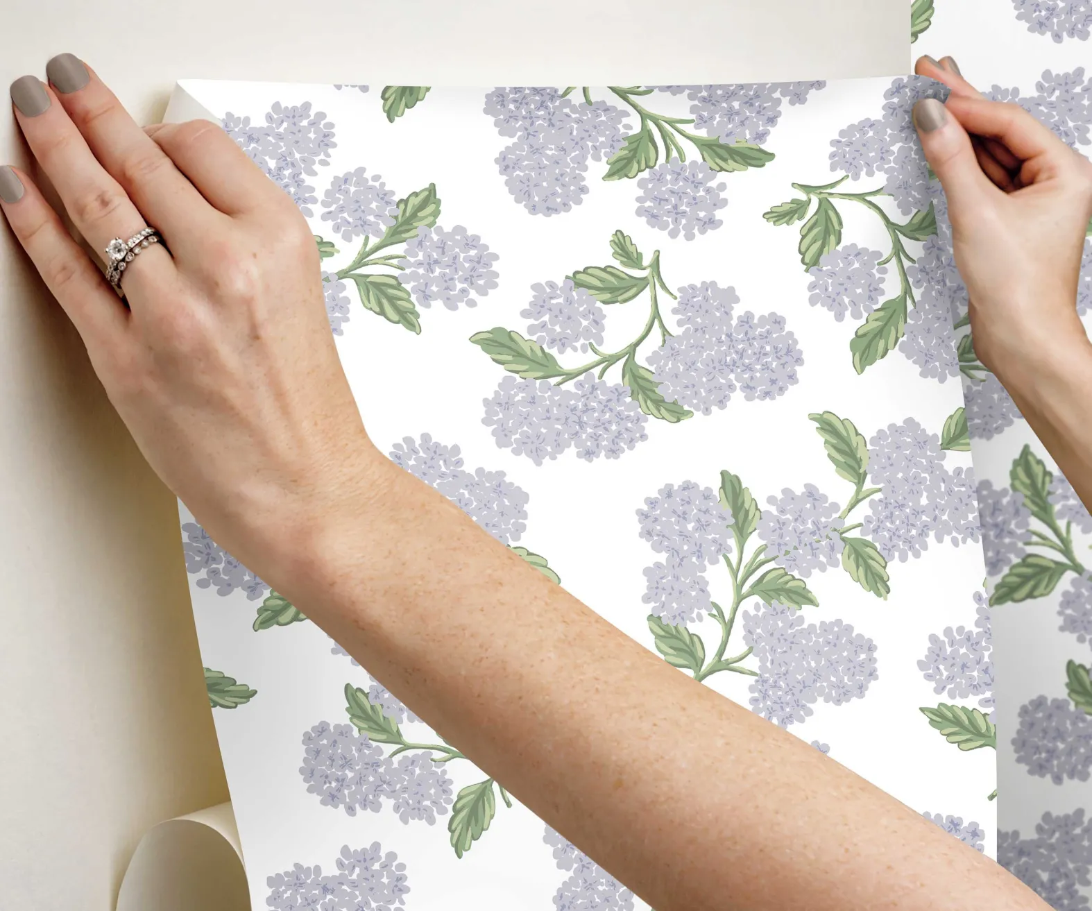 Hydrangea Peel & Stick Wallpaper