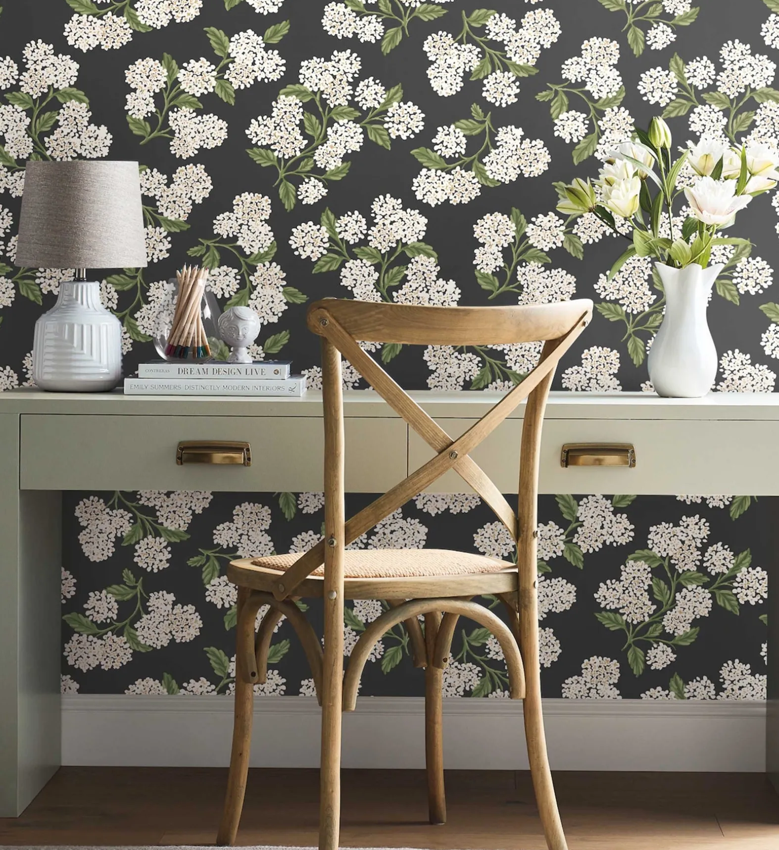 Hydrangea Peel & Stick Wallpaper