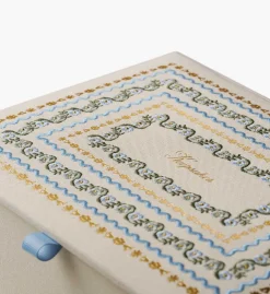 Large Embroidered Keepsake Box