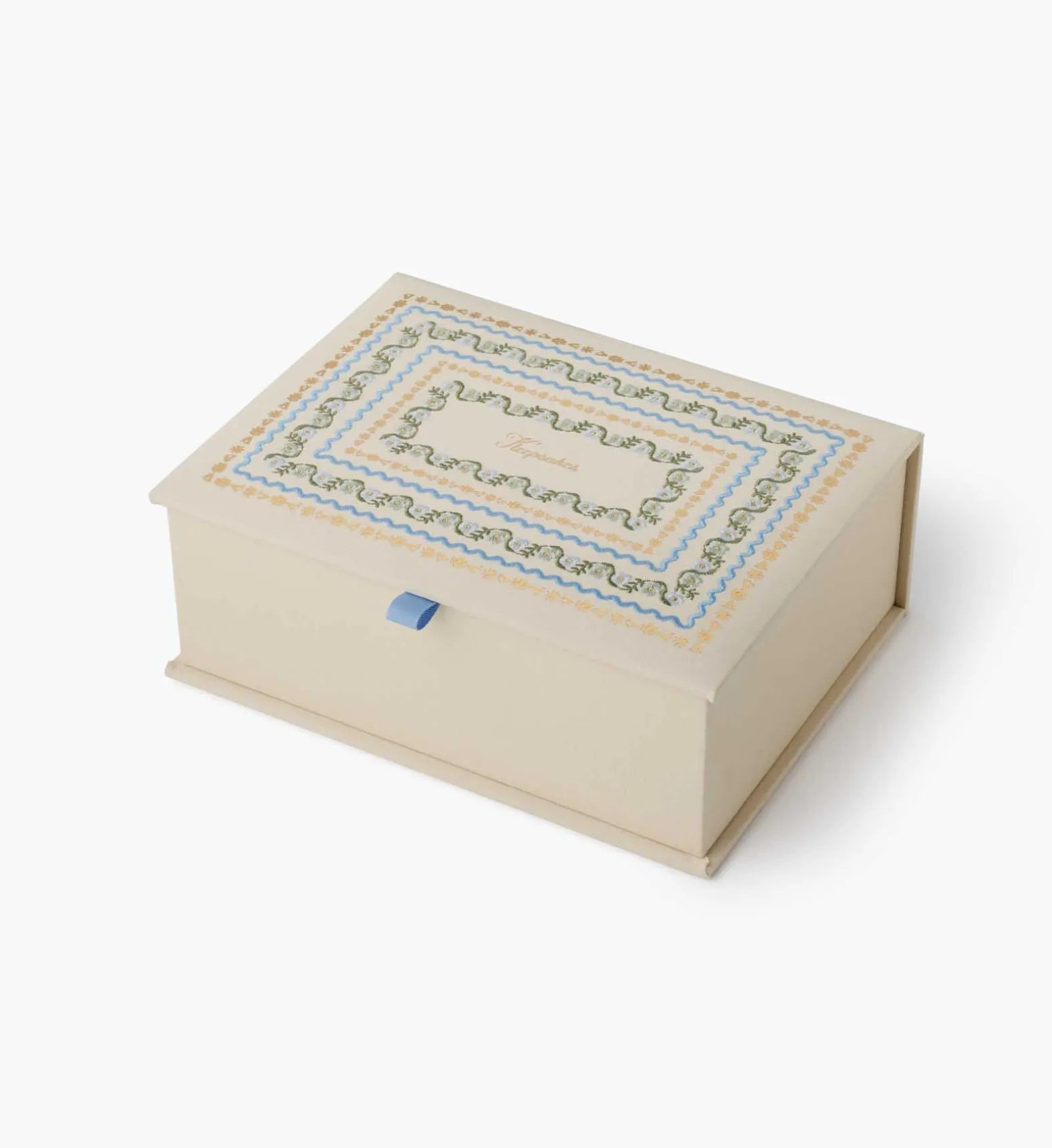 Large Embroidered Keepsake Box