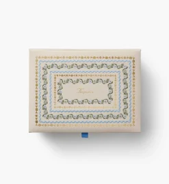 Large Embroidered Keepsake Box