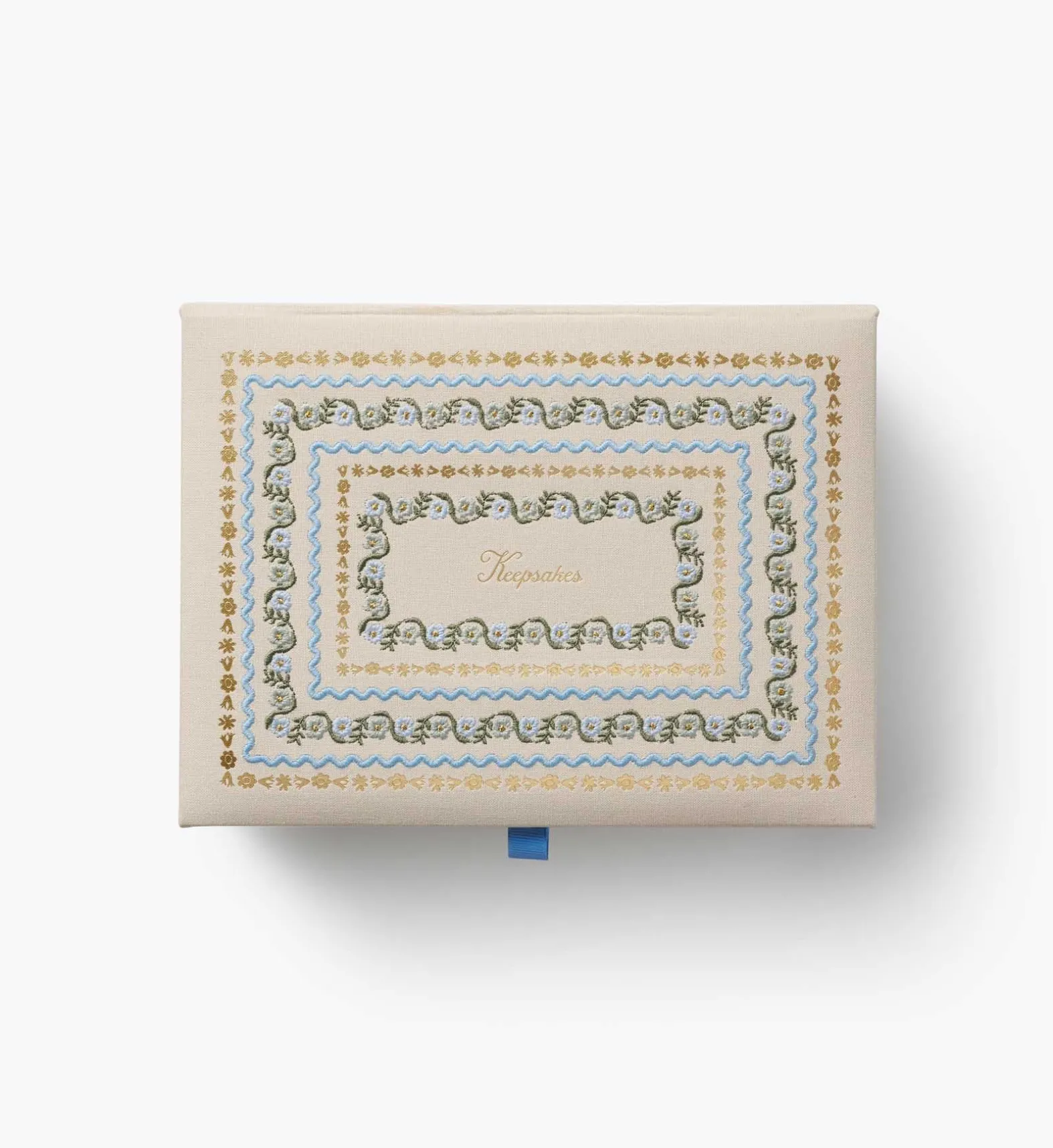 Large Embroidered Keepsake Box