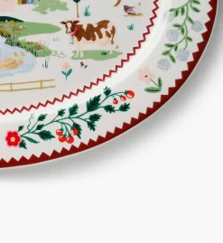 Large Porcelain Serving Platter