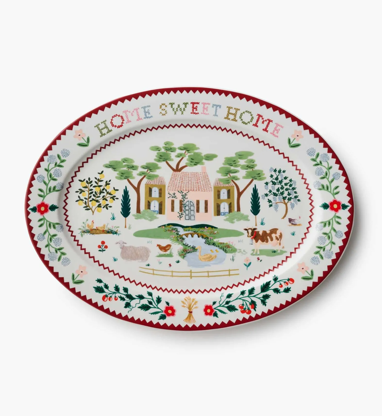 Large Porcelain Serving Platter