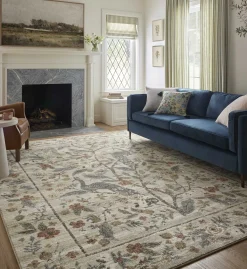 Laurel Peacock Garden Power Loomed Rug