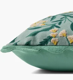 Lily of the Valley Embroidered Pillow