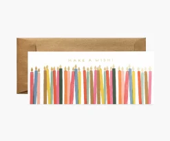 Make A Wish Candles Money Holder Birthday Card