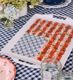Melamine Serving Platter with Handles