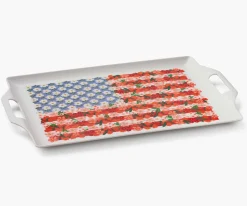 Melamine Serving Platter with Handles