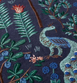 Menagerie Forest Embroidered Pillow