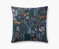 Menagerie Forest Embroidered Pillow