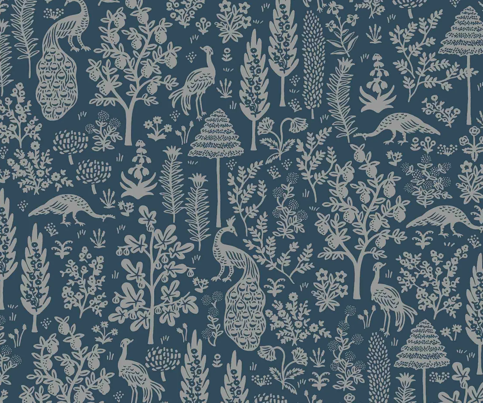 Menagerie Toile Wallpaper