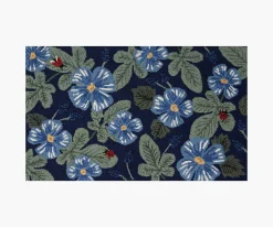 Minnie Fig Leaf Wool-Hooked Rug