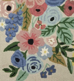 Minnie Garden Party Wool-Hooked Rug
