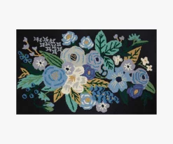 Minnie Garden Party Wool-Hooked Rug