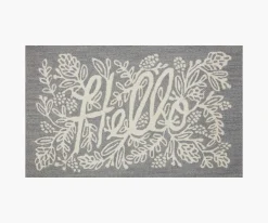 Minnie Hello Wool-Hooked Rug