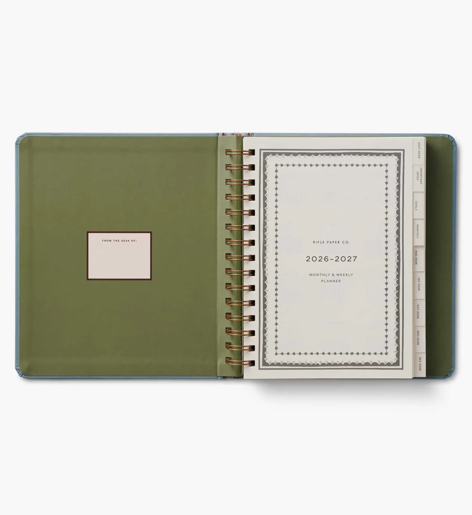 2026-2027 17-Month Academic Covered Spiral Planner