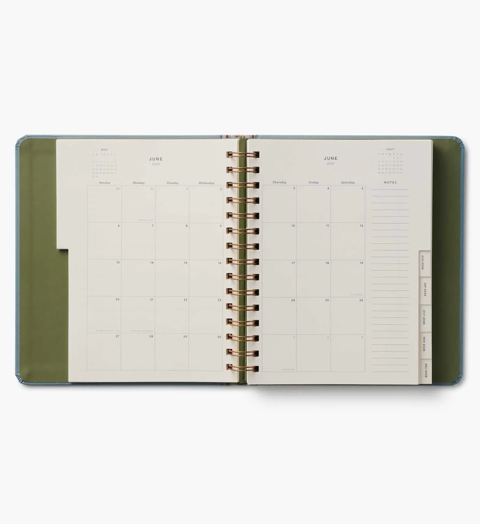 2026-2027 17-Month Academic Covered Spiral Planner
