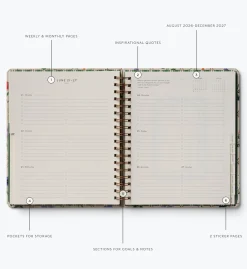 2026-2027 17-Month Academic Hardcover Spiral Planner