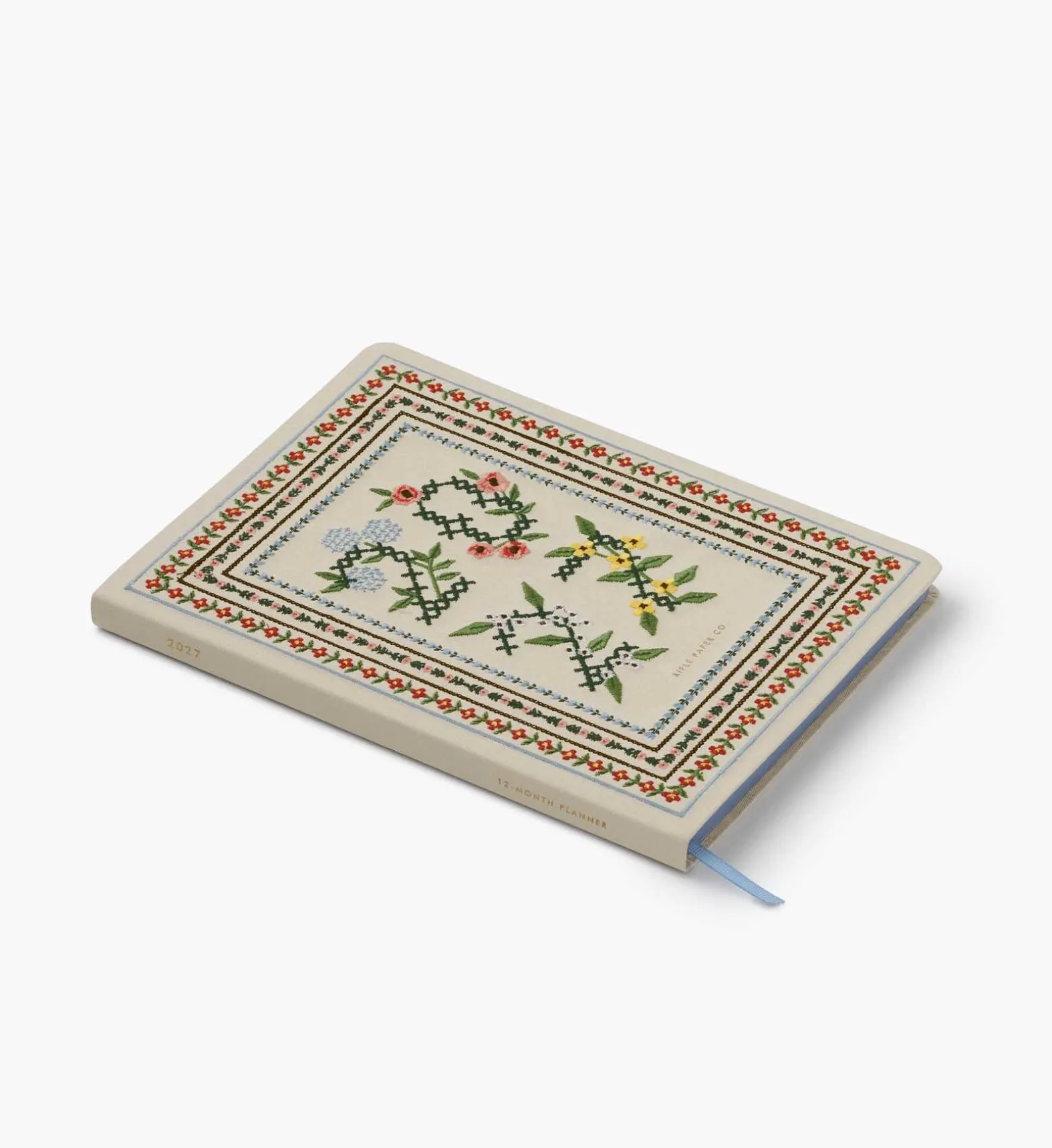 2027 12-Month Embroidered Bookbound Planner