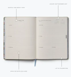 2027 12-Month Embroidered Bookbound Planner