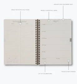 2027 12-Month Softcover Spiral Planner