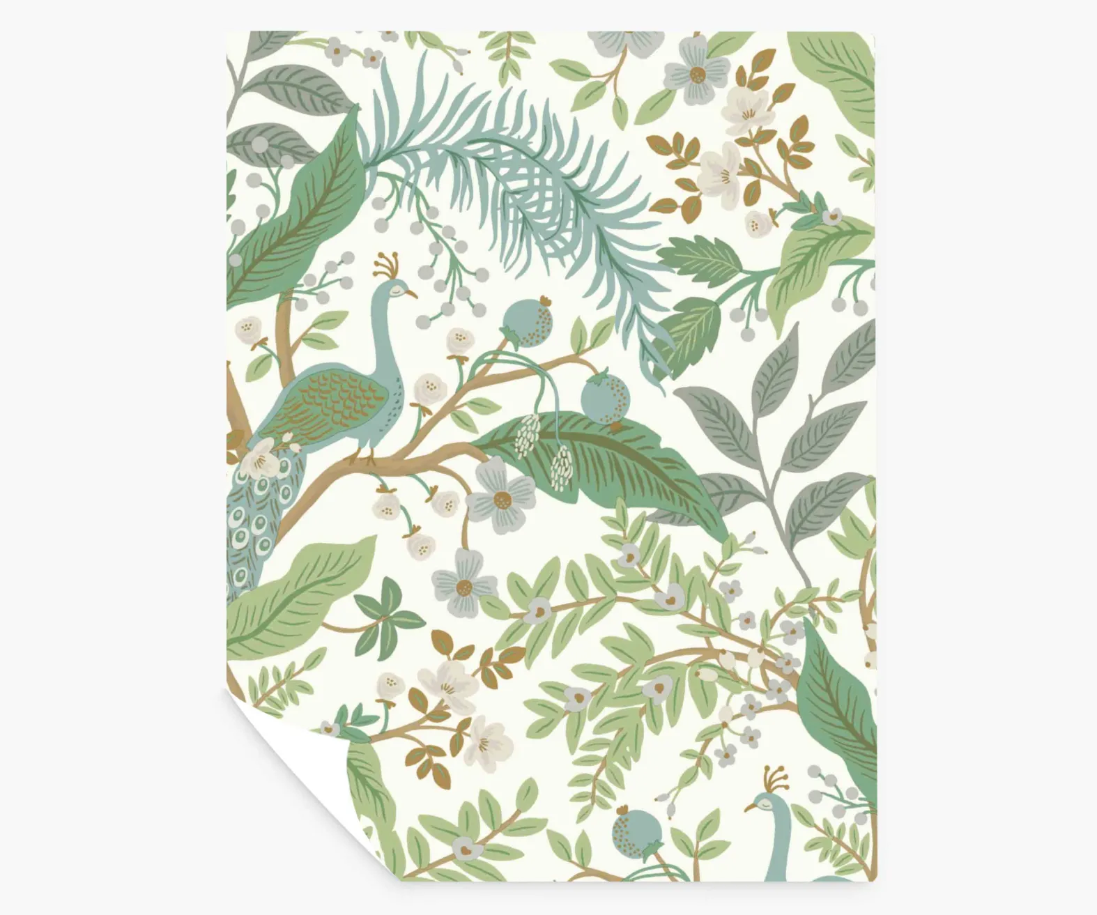Peacock Garden Peel & Stick Wallpaper Sample