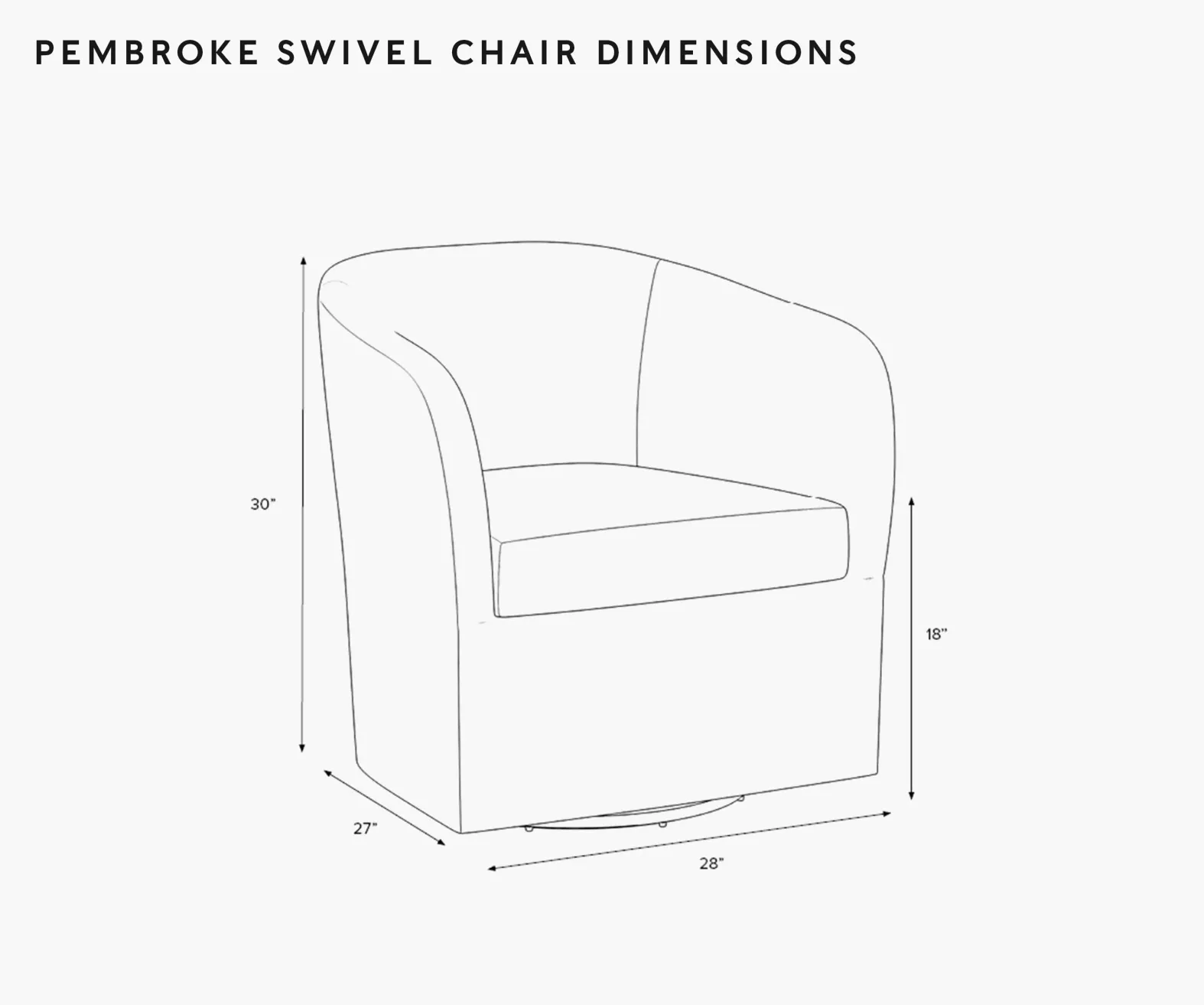 Pembroke Swivel Chair