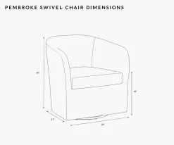 Pembroke Swivel Chair