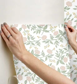 Peonies Peel & Stick Wallpaper