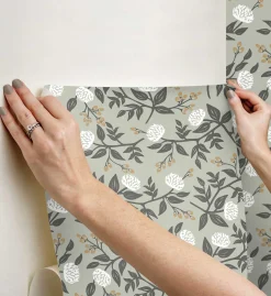 Peonies Peel & Stick Wallpaper