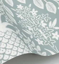 Pineapple Damask Wallpaper