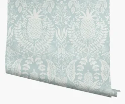 Pineapple Damask Wallpaper