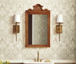 Pineapple Damask Wallpaper