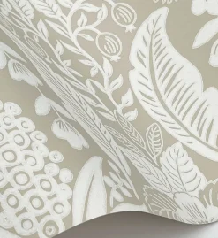 Pineapple Damask Wallpaper