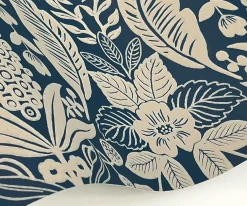 Pineapple Damask Wallpaper