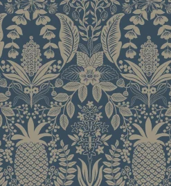 Pineapple Damask Wallpaper