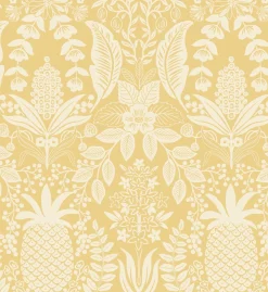 Pineapple Damask Wallpaper