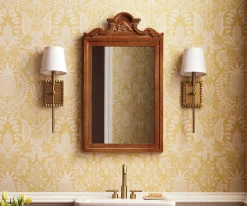 Pineapple Damask Wallpaper