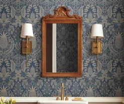 Pineapple Damask Wallpaper Sample