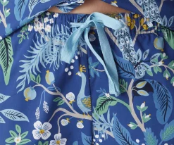 Poplin Button Front Long Set