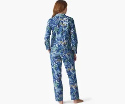 Poplin Button Front Long Set