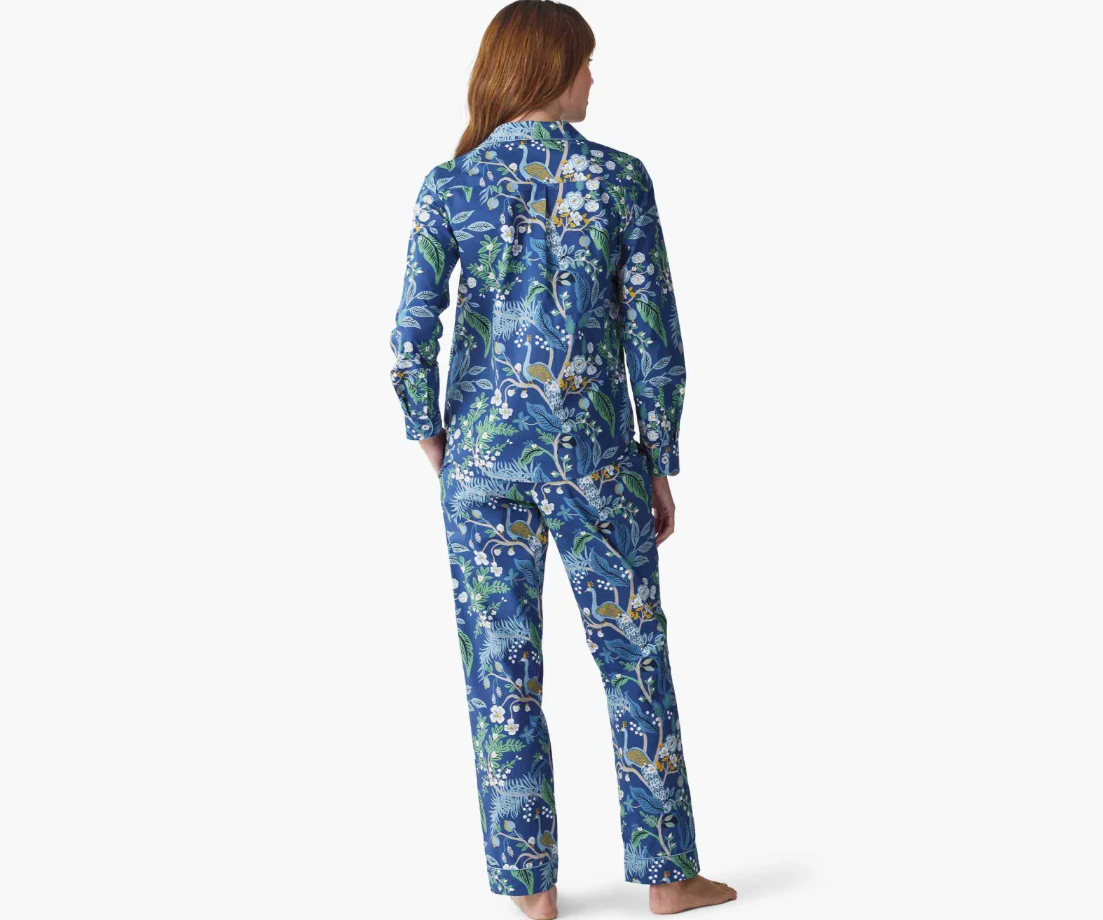 Poplin Button Front Long Set