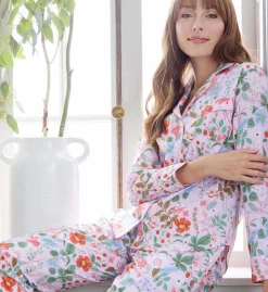 Poplin Button Front Long Set